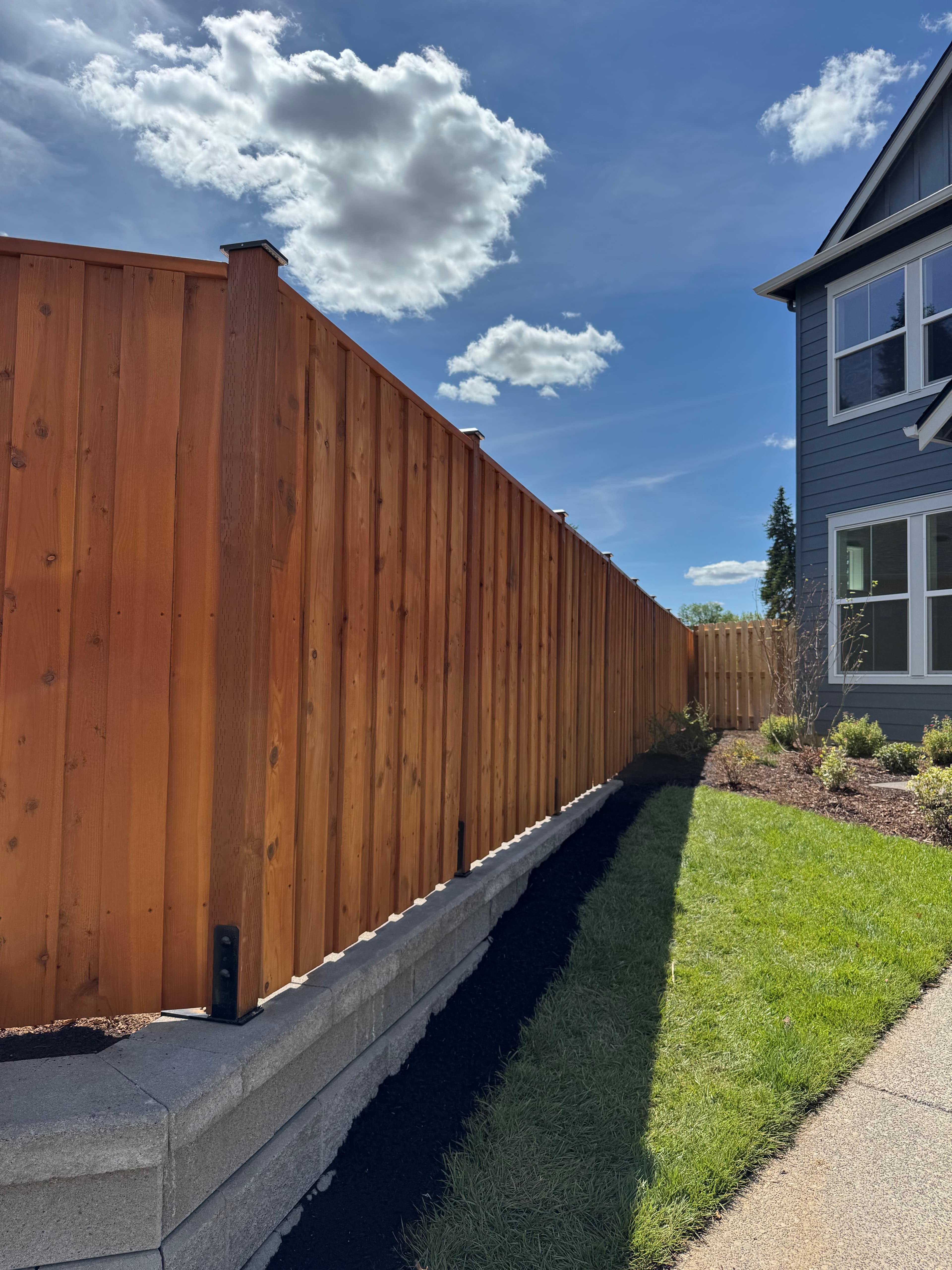 Cedar privacy fence installation Clark County WA