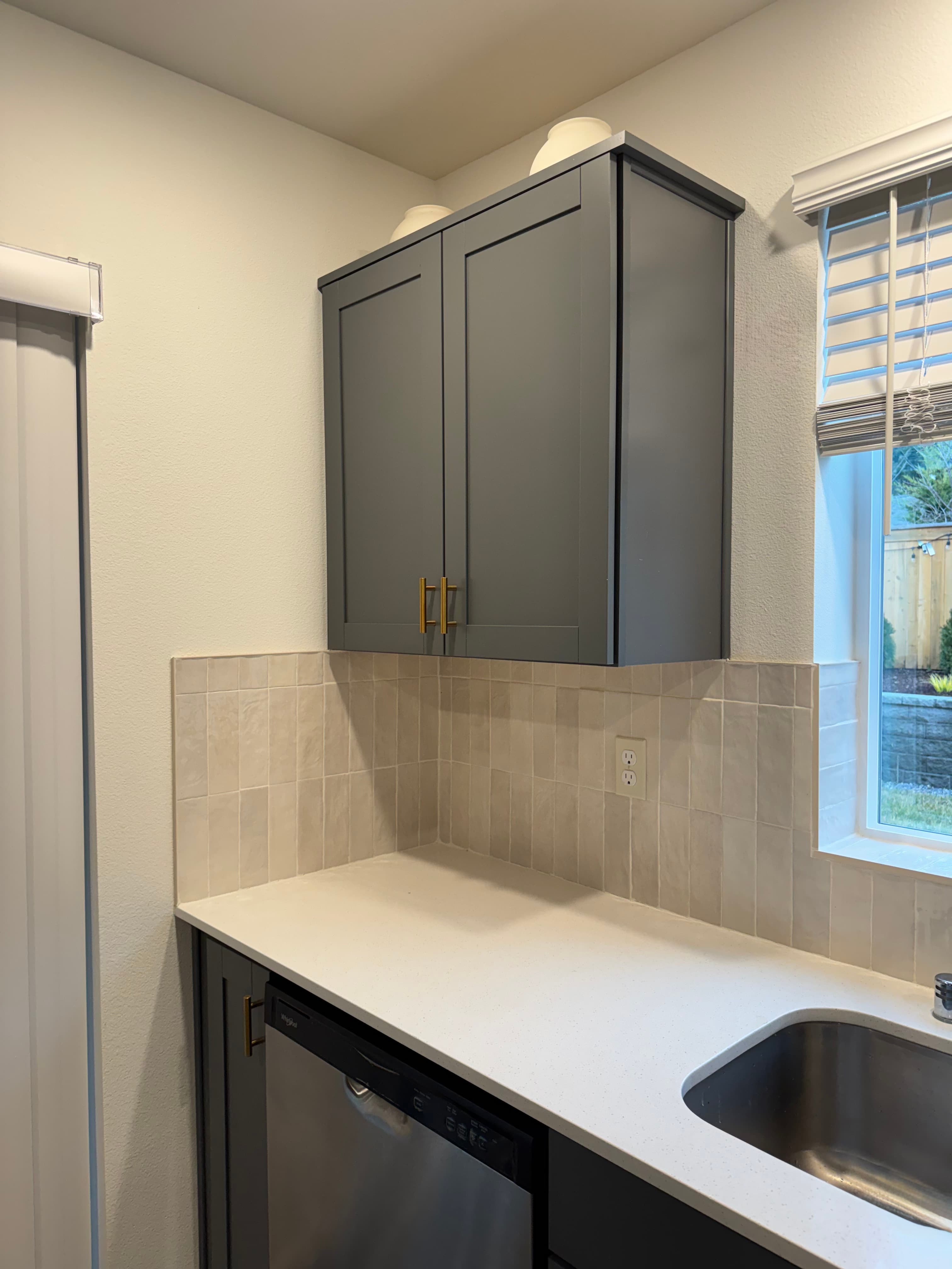 Kitchen cabinet and backsplash remodel Vancouver WA